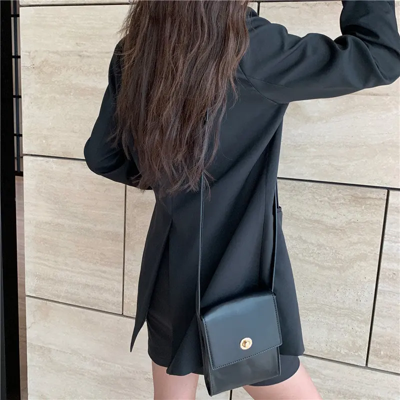 

HziriP Chic Black Solid Women Loose 2020 Slim All Match High Quality Fashion Brief Formal Office Lady Casual Elegant Blazers