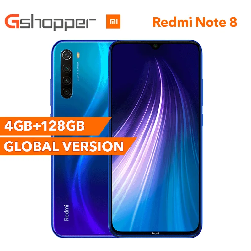 Оригинальный смартфон Global Redmi Note 8 4 Гб 128 ГБ ROM Восьмиядерный Snapdragon 665 48MP 6 3 дюйма