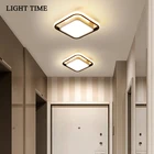 Светодиодный потолочный светильник, простой, современный, для гостиной, спальни, кухни, коридора, металлический, белый, для внутреннего потолочного светильника, акриловые светильники