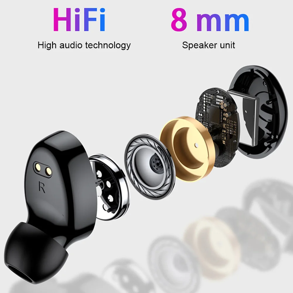 TWS беспроводные наушники Bluetooth 5 1 с 4 наушниками 3D стерео спортивные бизнес