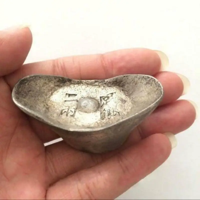 

Antique The Qing Dynasty Officials In Ancient China Special Silver Treasure Carved Statue