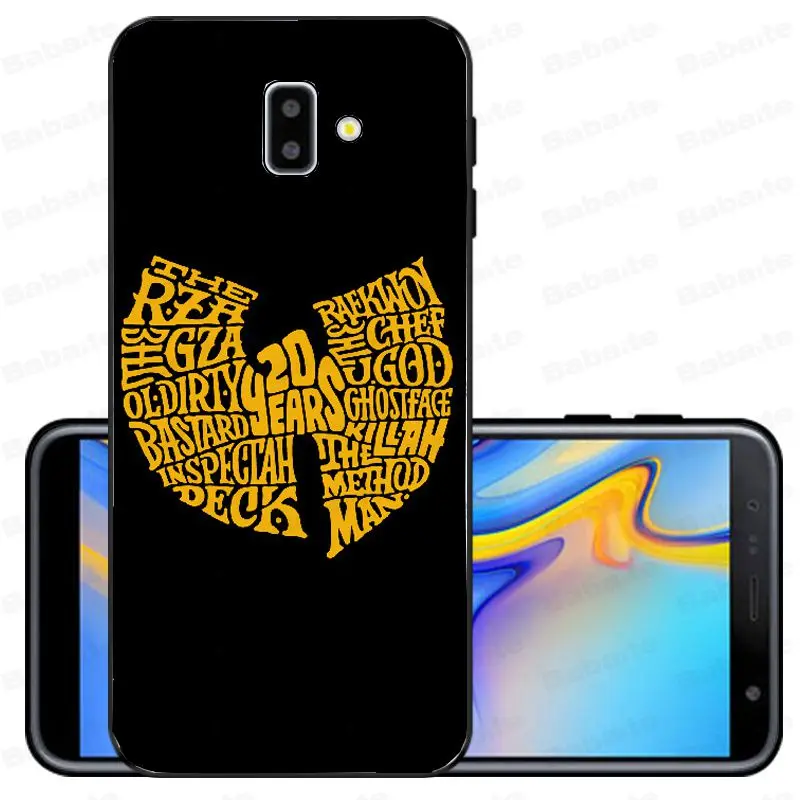 A4 Wu-Tang Wu Tang Clan черный ТПУ Мягкий силиконовый чехол для телефона samsung Galaxy j6 plus A6 A8 A9 A10 A30 A50 Coque Shell - Цвет: A4
