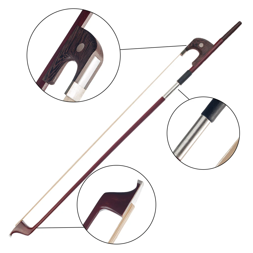 

Professional 3/4 Double Bass Bow German Style 76cm for Symphony Orchestra Performance Accessory