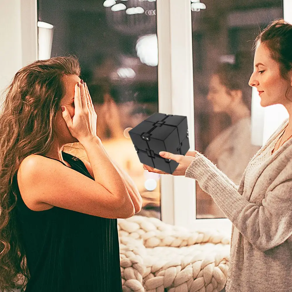 

Infinity Cube Mini Toy Finger Anxiety Stress Relief Cube Blocks Children Kids Funny Toys Best Gift Toys For Children