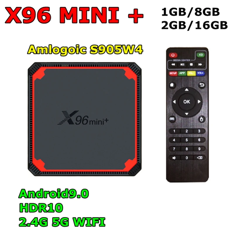 

ТВ-приставка X96 MINI PLUS Amlogic S905W4 Android 9,0 ТВ-приставка 2 Гб 16 Гб 2,4G 5G Wi-Fi HDR10 MAX Четырехъядерный 4K VP9 медиаплеер