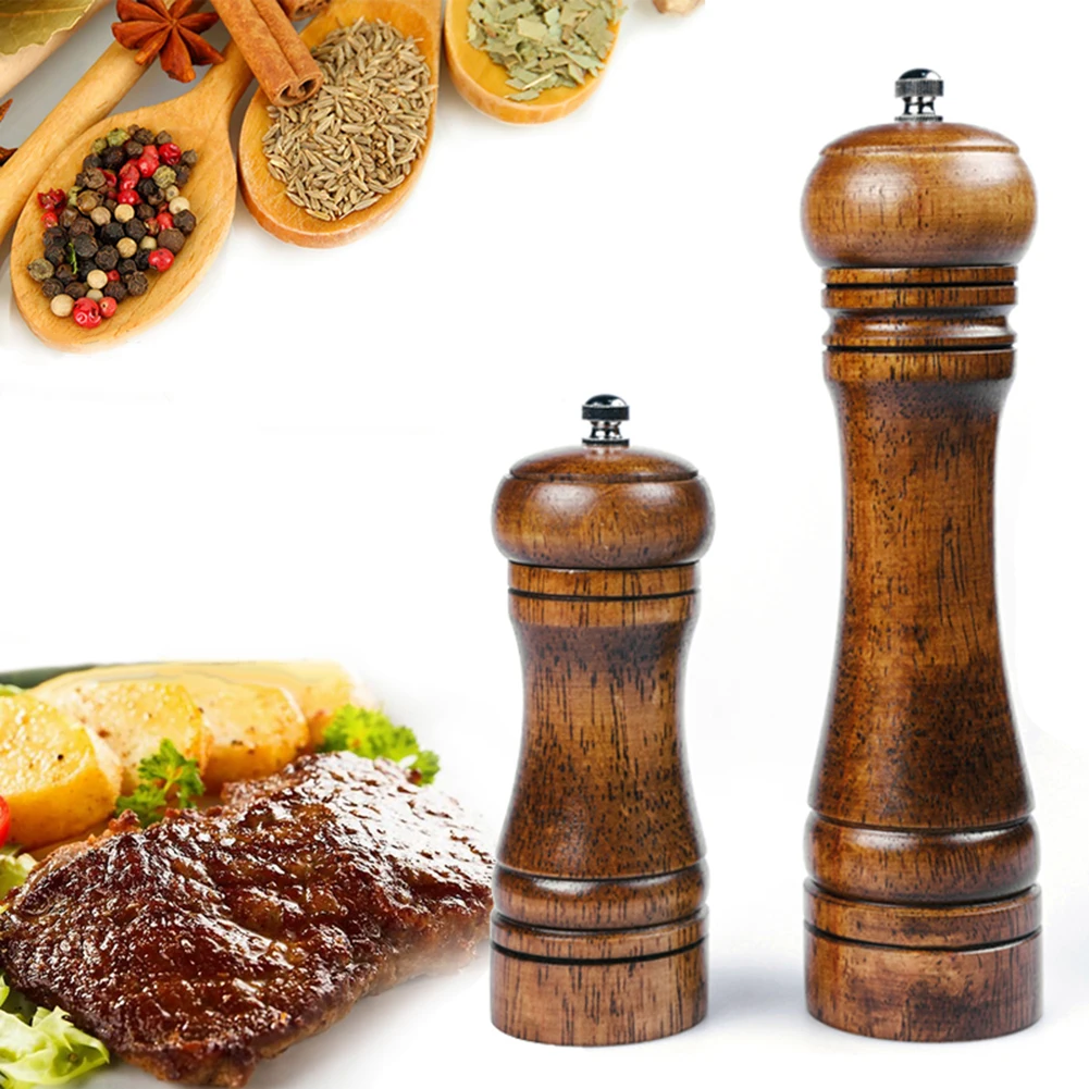 Мельницы для соли и перца мельница из твердой древесины с сильной регулируемой