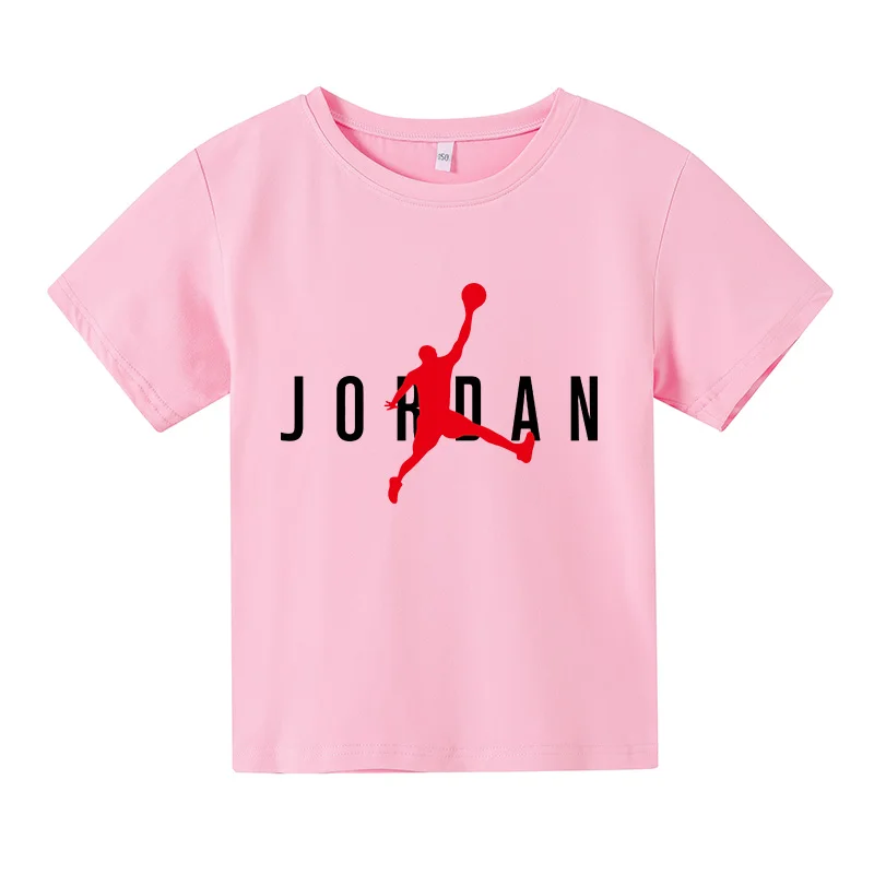 

2021 Latest Basketball sport Printed cottom T-shirt Boys And Girls Summer Short-sleeved T-shirt Tops T-shirts For Boys And Girls