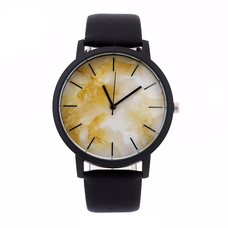 Роскошные брендовые мраморные кварцевые часы для мужчин и женщин модные