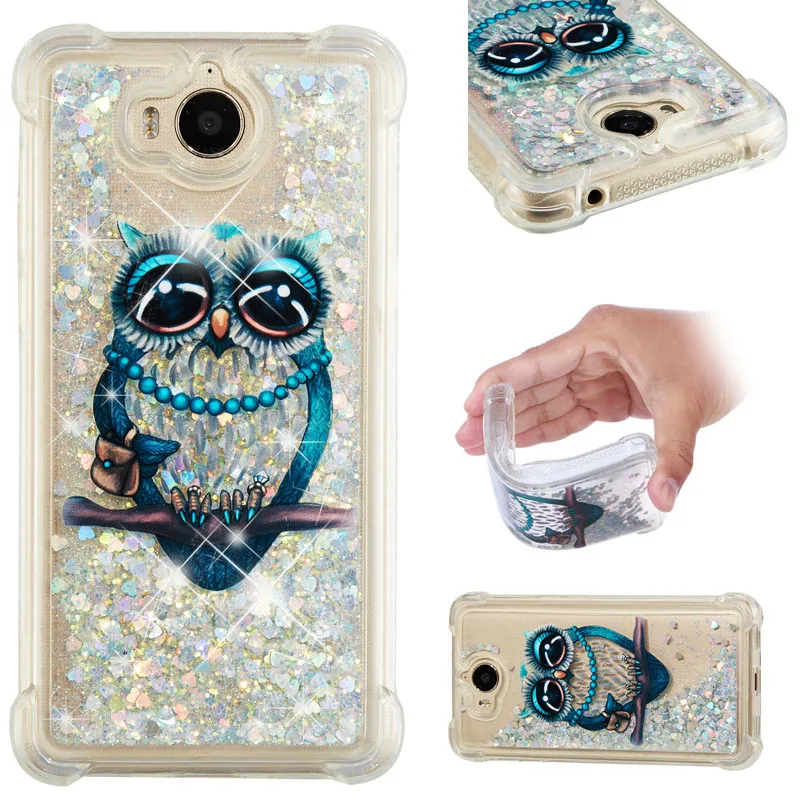 Huawei Y5 Y6 мягкий силиконовый Bling задняя чехол MYA-U29 MYA-L22 MYA-L41 MYA-L11 бампера MYA U29 L22 L41 чехол для телефона