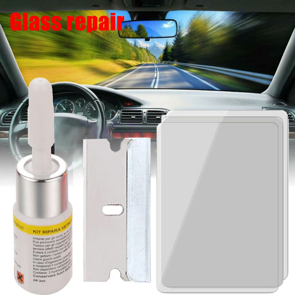 

New Multipurpose Auto Window Cracked Glass Repair Recover Kit Windshield DIY-Tools Glass Scratch Car Wash & Maintenance Dropship