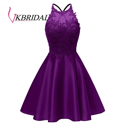 Purple VKbridal разноцветное переливающееся платье с блестками для выпускного вечера крест черный Выпускной Sweeth 15 Короткие платья блестящие платья для выпускного вечера - Цвет: Purple