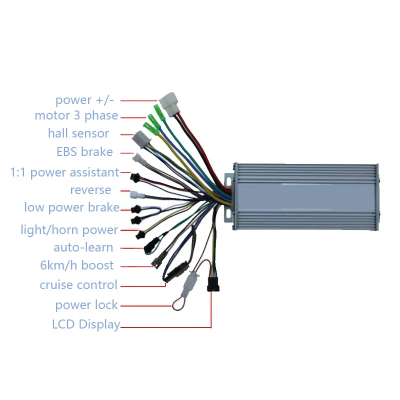 TF-100 E-Scooter бесщеточный контроллер дроссельная заслонка с дисплеем 24 В-48 В 500 Вт 600