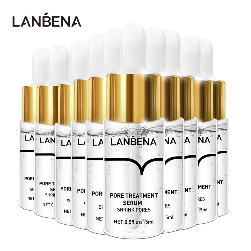 

LANBENA Pore Treatment Serum Firming Repairing Smooth Essence Shrink Pores Oil-Control Moisturizing Skin Care Serum 10 Pcs