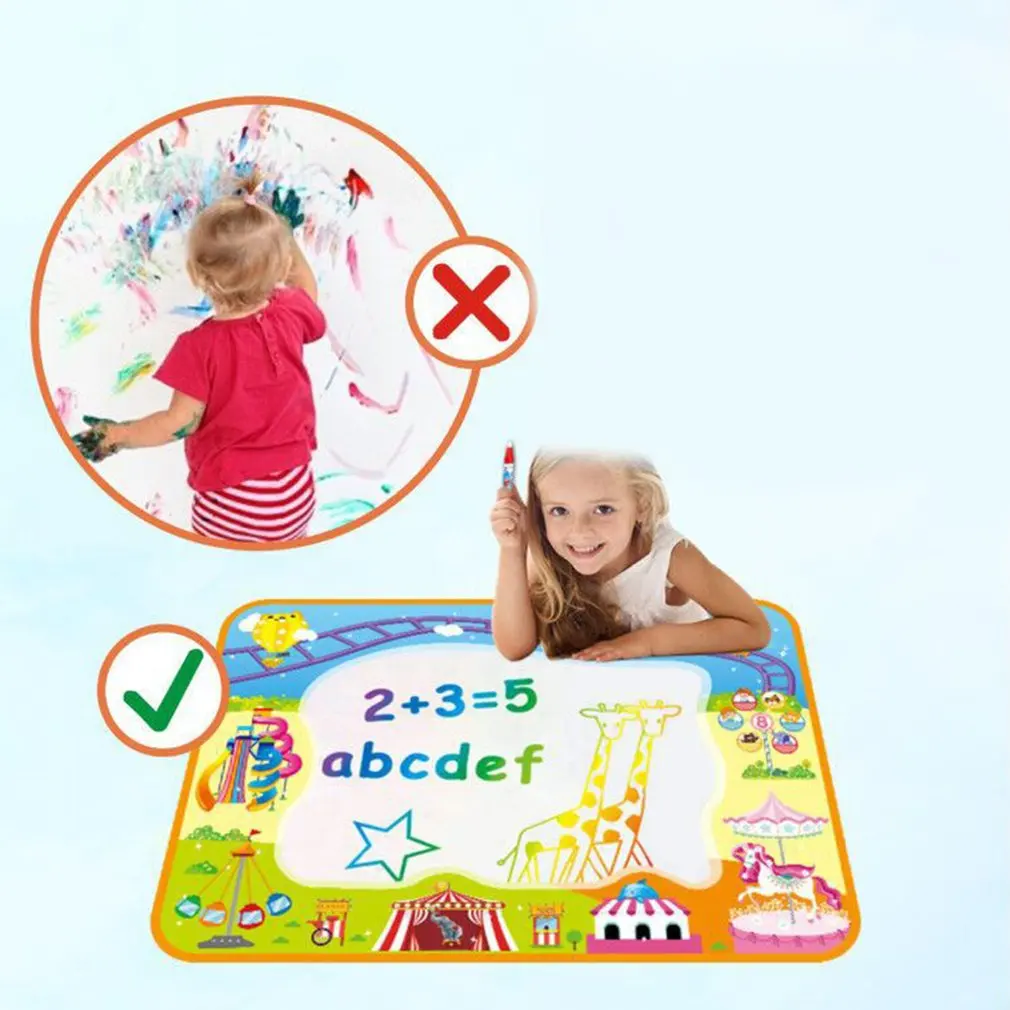 

Magic Doodle Mat Oversized Water Drawing Graffiti Mat Coloring Mat Educational Toy Gift Suitable For Children