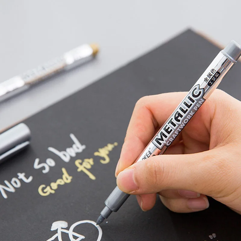 Небольшой маркер для краски металлический водонепроницаемый с перманентной