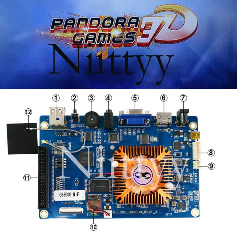 2020 Новый 3D Pandora игра 8000 в 1 коробке WI FI игровая консоль PCB 160 шт. игровых автоматов