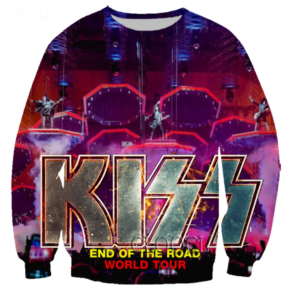 

CLOOCL Rock Metal Kiss Band Fashion 3D Print Men Women Casual Hip Hop Autumn Street Sweatshirt Couple Harajuku Tops DropShipping