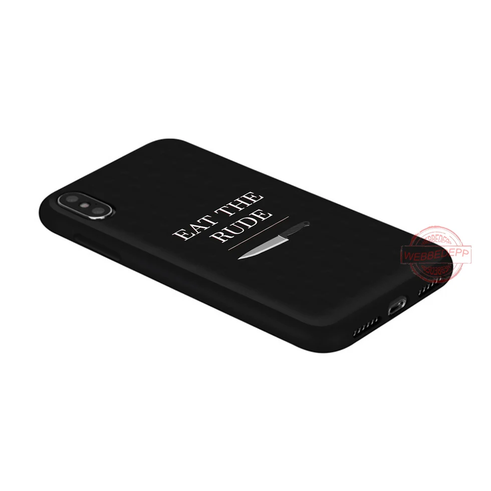 WEBBEDEPP Hannibal Eat the Rude Мягкий силиконовый чехол для телефона iPhone 5 6 7 8 Plus X XS XR Max.11 11peo