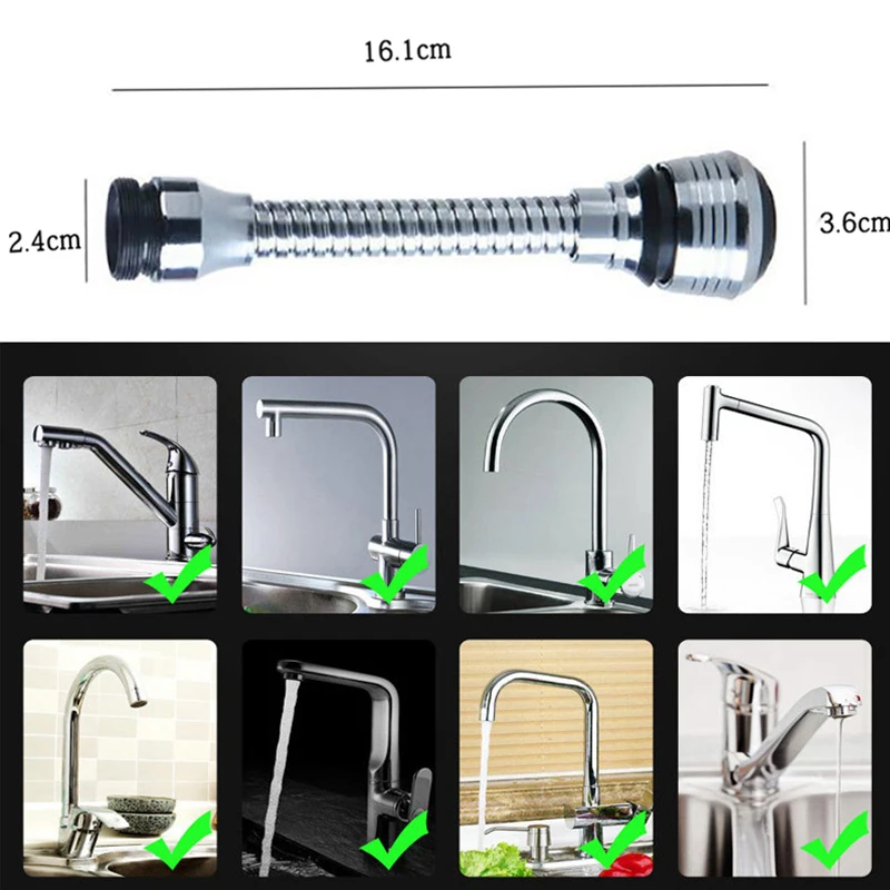 

Keuken Gadgets 2 Modes 360 Draaibare Waskolf Hoge Druk Kraan Extender Waterbesparende Badkamer Keuken Accessoires Benodigdheden