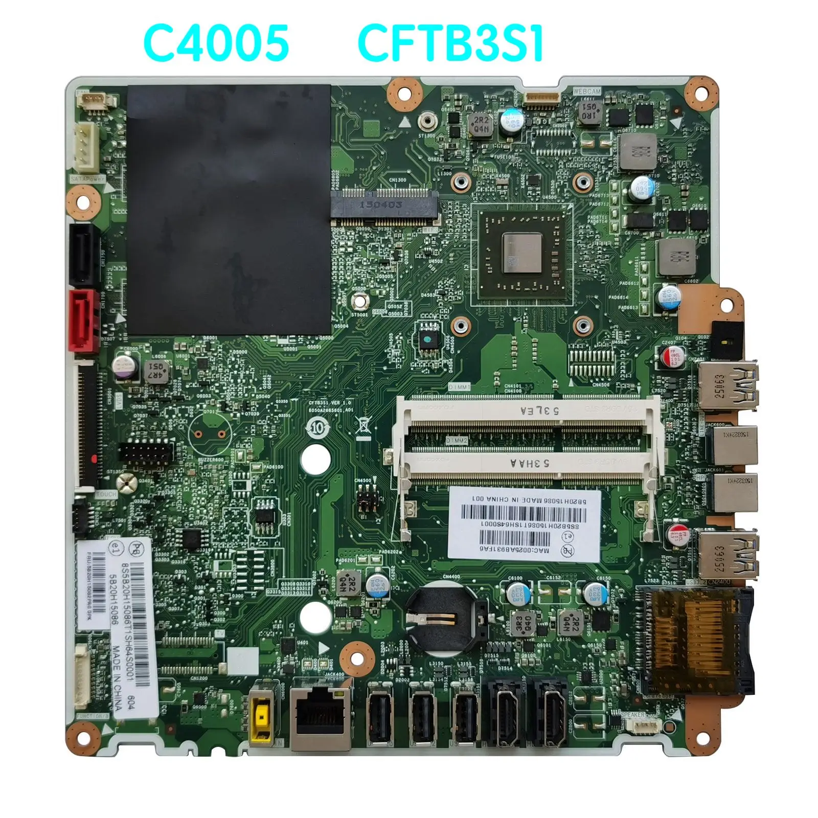 Подходит для Lenovo C4005 C40 05 материнская плата 5B20H15086 CFTB3S1 VER: 1 0 100% протестирована