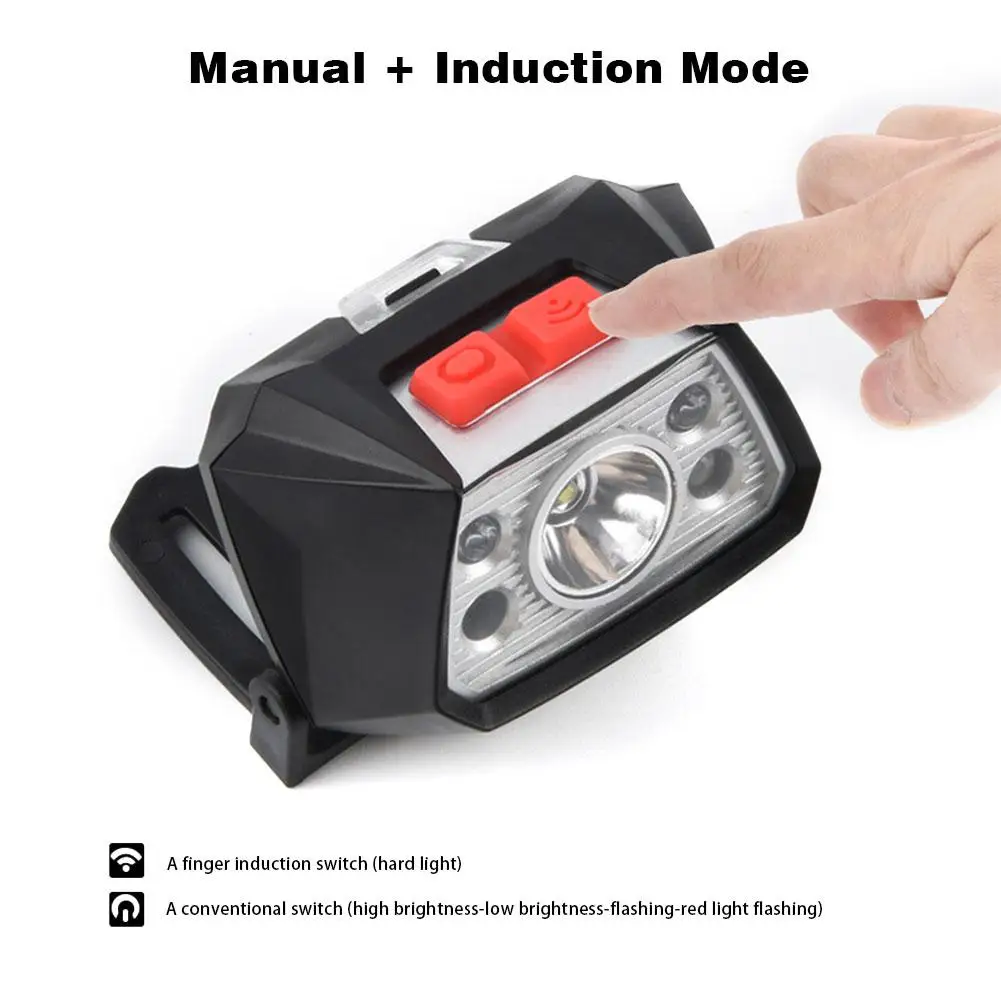 

LED Headlight Glare USB Rechargeable Head-mounted Waterproof Headlamp for Outdoor Fishing Mountain Climbing