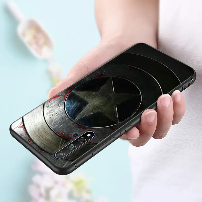 Черный чехол Мстители Железный человек Капитан Америка для huawei Nova 5 3i P Smart Z Plus P30 P20 Pro P10 P9 Lite чехол для телефона - Цвет: Style 02