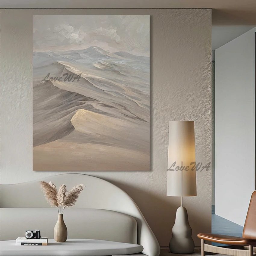 

Simple Dashan Oil Painting Landscape Abstract Unframed Handmade Canvas Wall Decor Art Hot Selling For Living Room Home Artwork