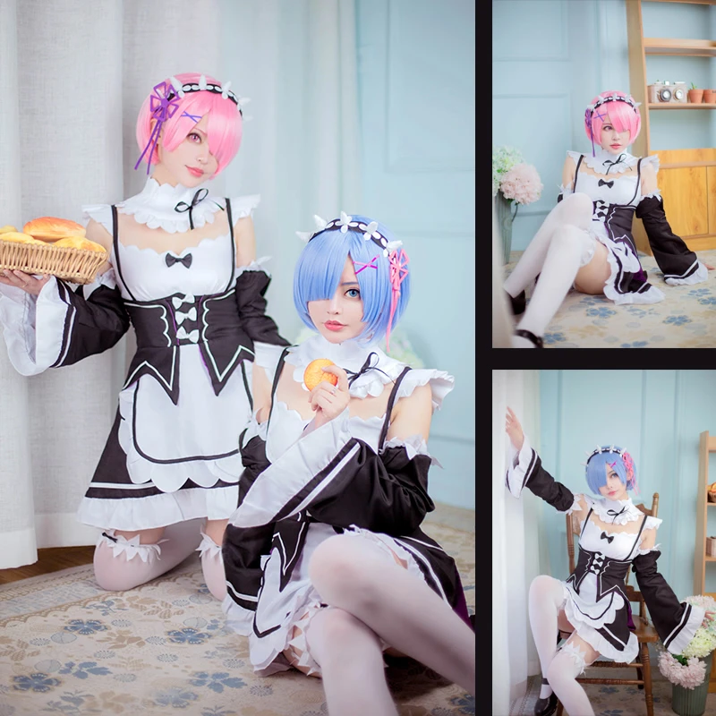 Новый аниме Rem Ram Re:Zero карнавальный костюм стартующая жизнь в другом мире
