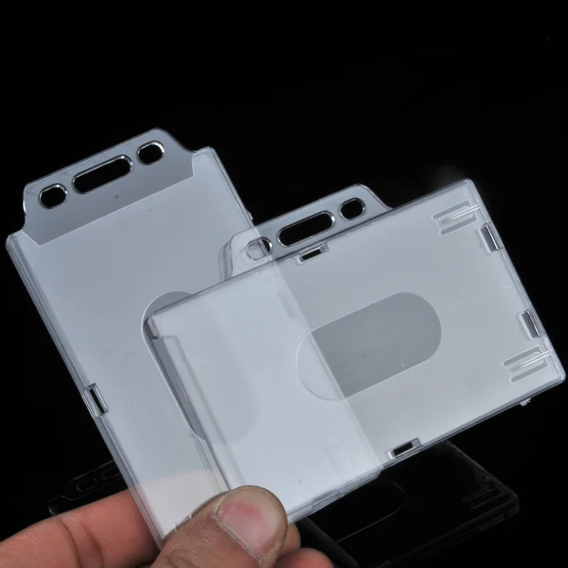 1 шт. прозрачный Пластик ID карты держатель значка студент персонал работает для