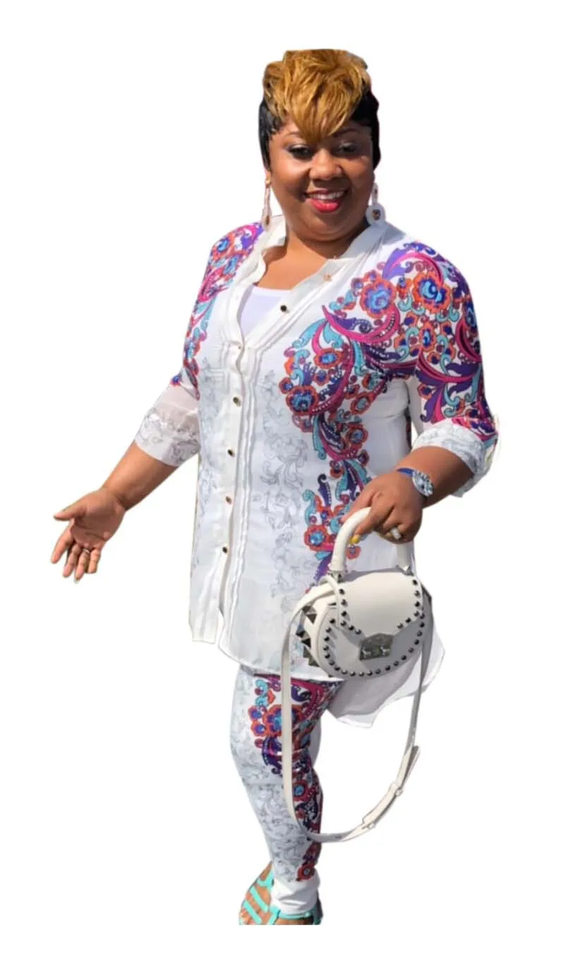 Африканская одежда костюм для женщин наборы новый Африканский принт эластичный