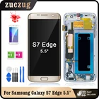 ЖК-дисплей Super AMOLED 5,5 дюйма для Samsung Galaxy S7 Edge G935F SM-G935FD, сенсорный экран с дигитайзером в сборе с рамкой