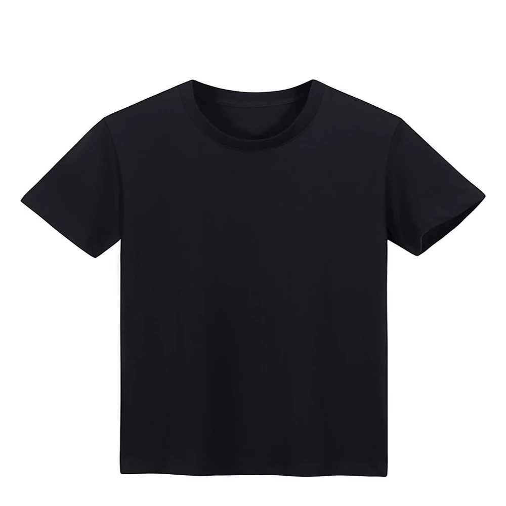 Женская Повседневная футболка с буквенным принтом черная простая блузка