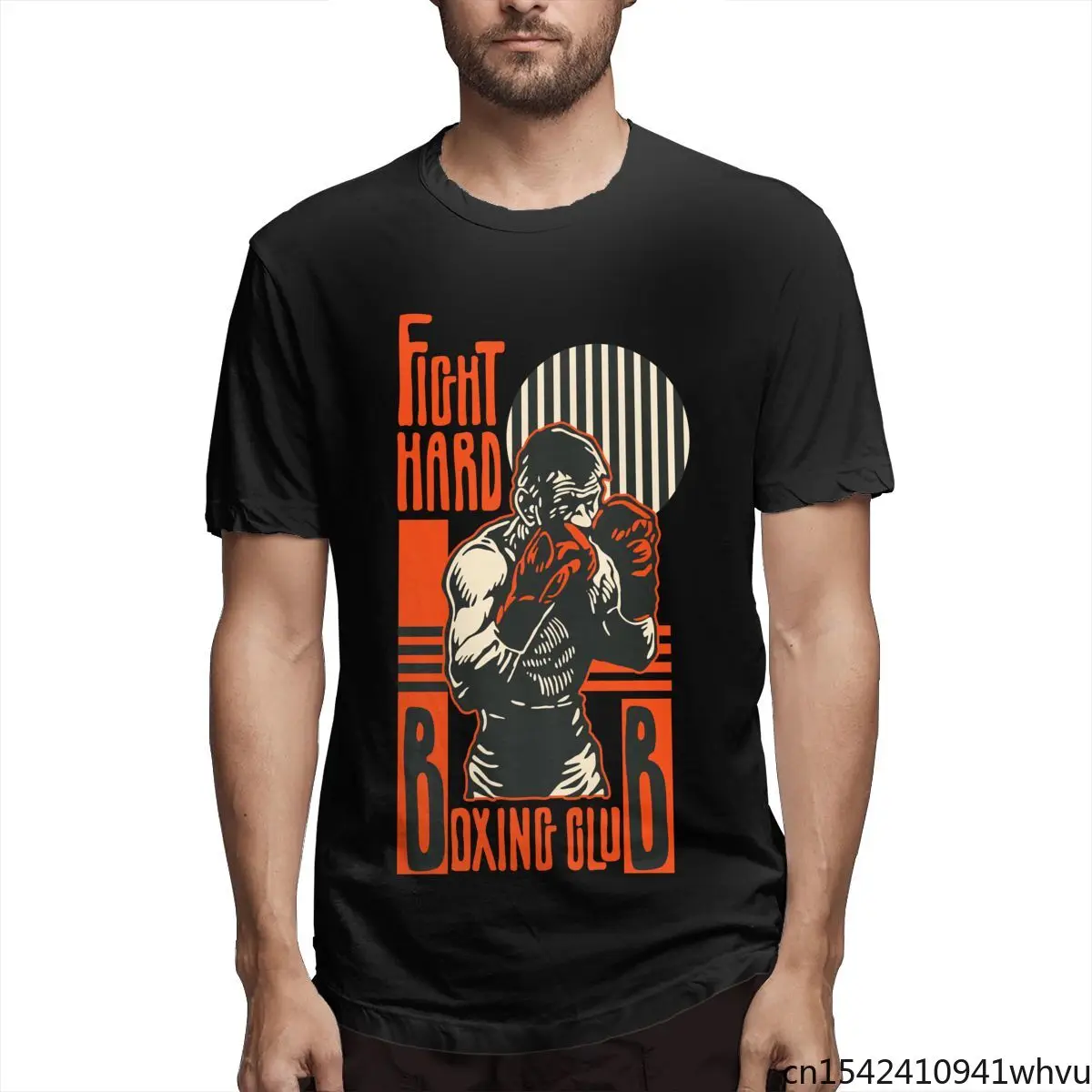 

Fight Hard Boxing Club 2021 Summer Fashion New 3D Printing Pattern Men's Short Sleeve Trend Casual T-shirt