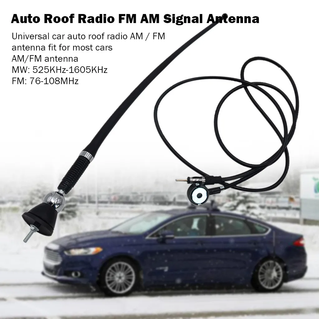 Универсальная автомобильная радиоантенна на крышу 16 дюймов усилитель FM/AM