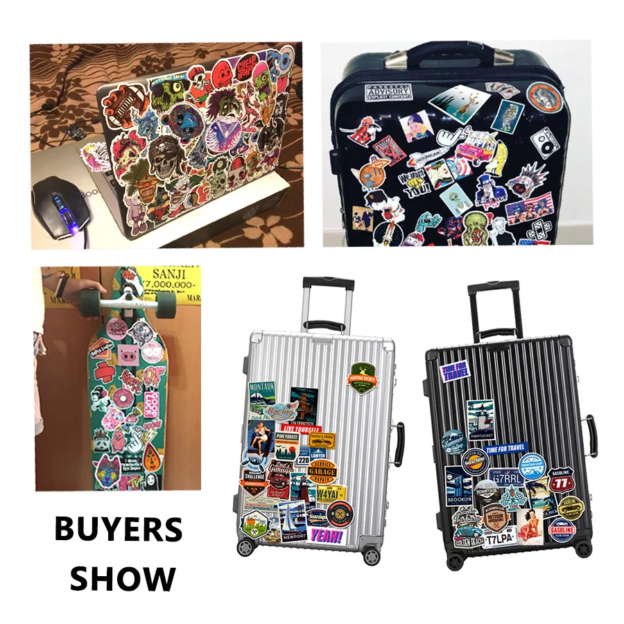 

50 PCS People Style Mixed Sticker Graffiti JDM Funny Anime Waterproof Stickers DIY Skateboard Bicycle Travel Case Laptop Fridge