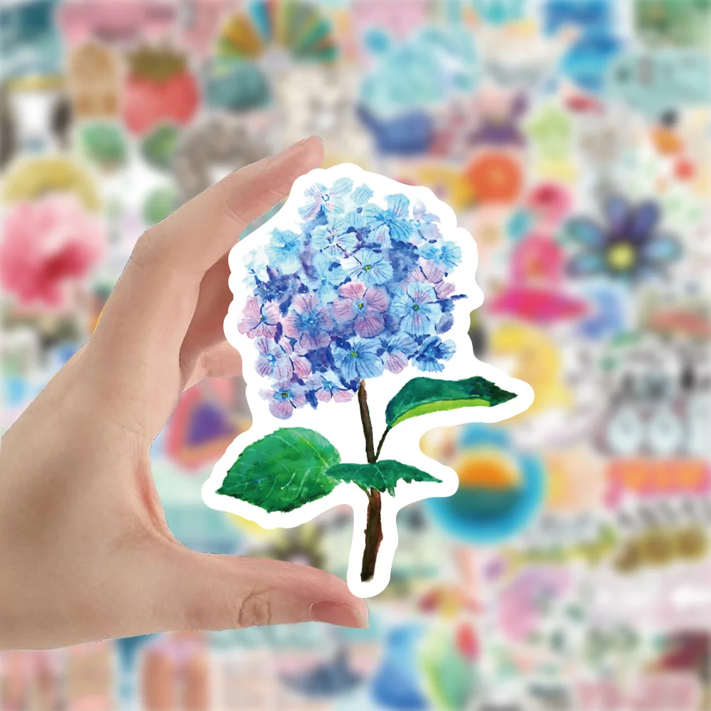 

100 pcs summer fresh graffiti stickers notebook skateboard suitcase waterproof stickers children's gifts