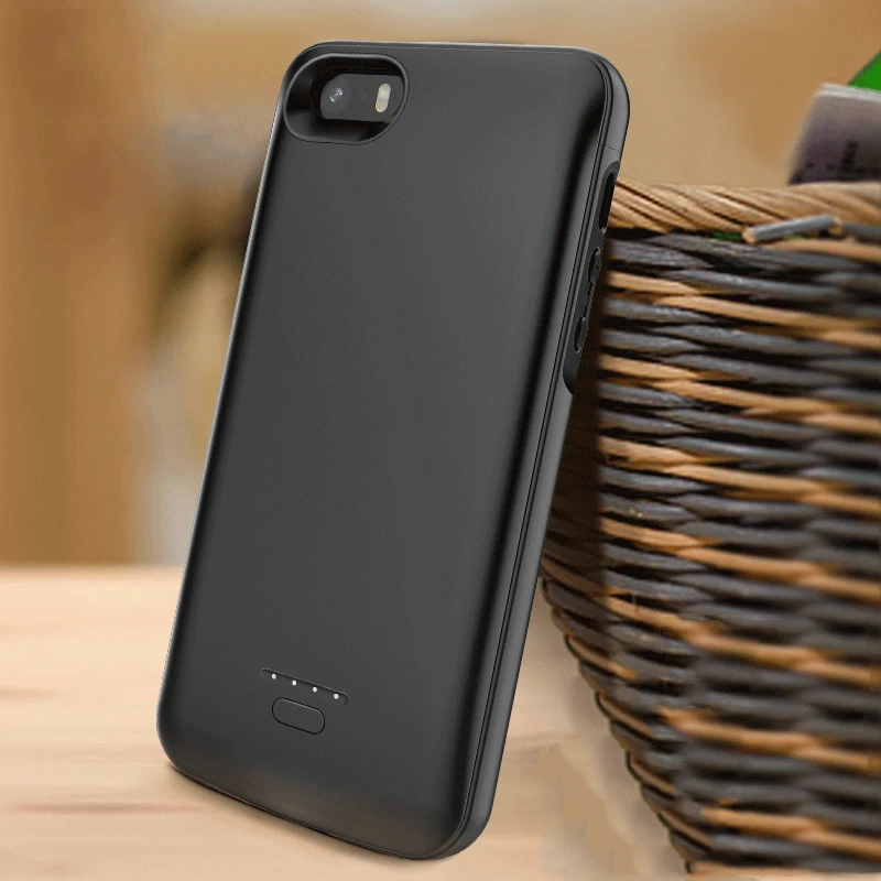 4000 мАч Зарядное устройство для iPhone 5 5SE внешний аккумулятор Ультратонкий корпус