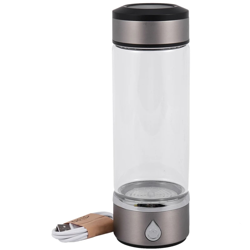 

600Ml Portable Hydrogen Generator Water Filter Ionizer Pure H2 Pem Rich Hydrogen Alkaline Bottle Electrolysis Drink Hydrogen