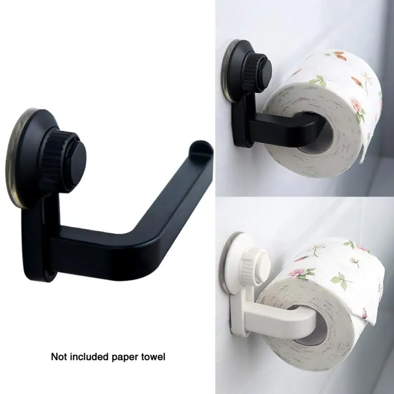 

Suction Cup Rack Kitchen Bathroom Storage Waterproof Moisture Proof Towel Accessories Shelf Toilet Paper Holder Wall Mounted
