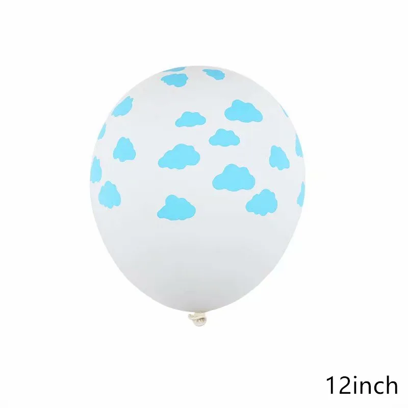 10pcs as picture 1 шт. воздушный шар из фольги с изображением радуги, смайлика, голубого облака, солнца, подарки для детей, игрушки для свадьбы, дня рождения, вечерние, декор для детского душа - Цвет: 10pcs as picture