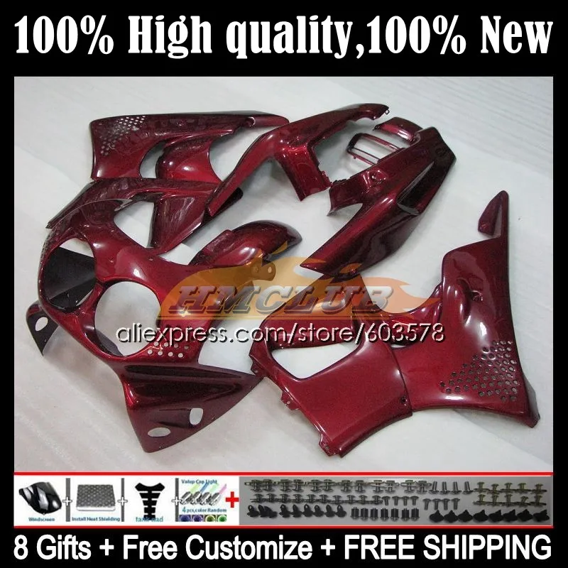 

Корпус для HONDA CBR900RR CBR 893RR 1989 1990 1991 1992 30CL.38 CBR900 CBR893 RR CBR893RR 89 90 91 92 93 обтекатель винно-красный