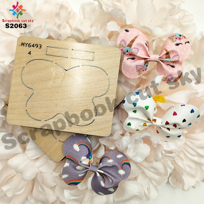 Бабочка лук и скрапбук вырезать небо стальные деревянные штампы совместимы с