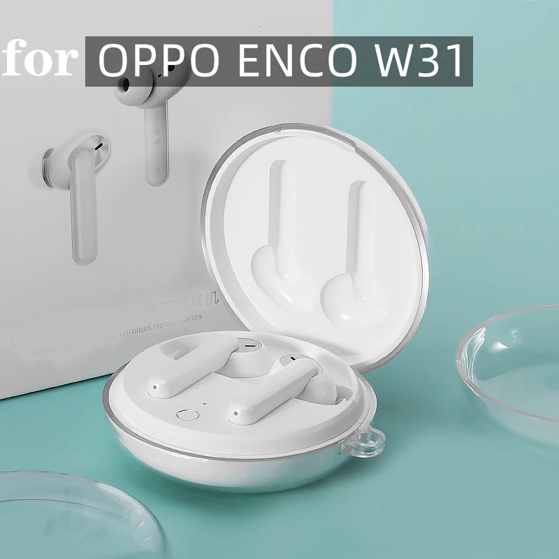 

For OPPO ENCO W31 Case Earphone headphone PC hard Protection 360 full case For Oppo Enco W31 With Hook