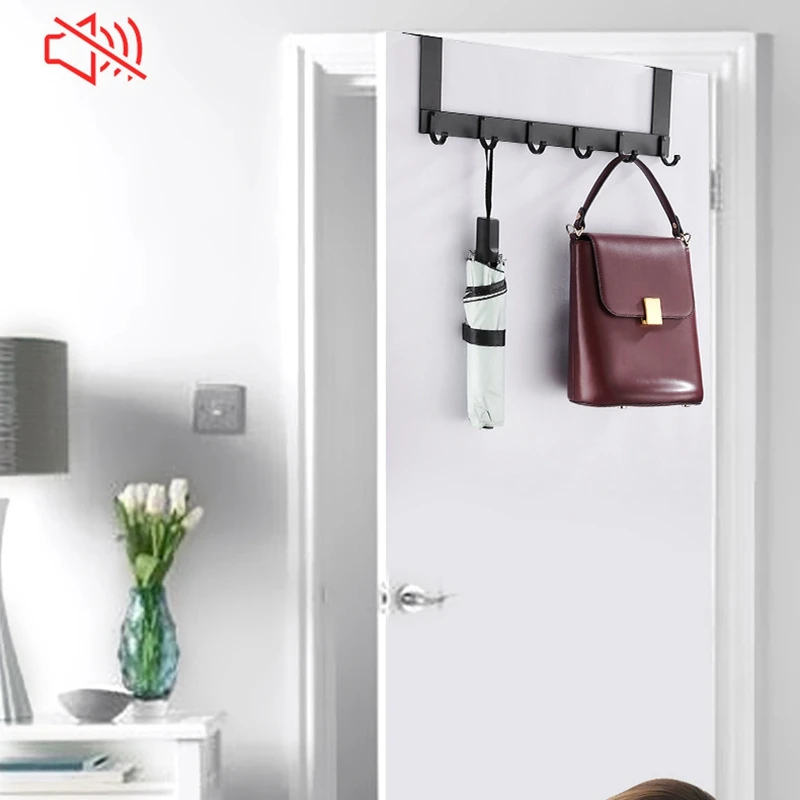 

5 Hooks Home Bathroom Organizer Rack Clothes Coat Hat Towel Hanger New Bathroom Kitchen