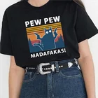 Мадафакас пью! Женская футболка с принтом, летняя, свободная, с коротким рукавом, Y2k, 2020