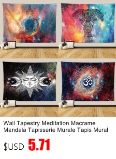 Психоделический гобелен музыкальная нота макраме Мандала Tapisserie Murale Tenture Boho Декор Манта Мандала бросок йога коврик
