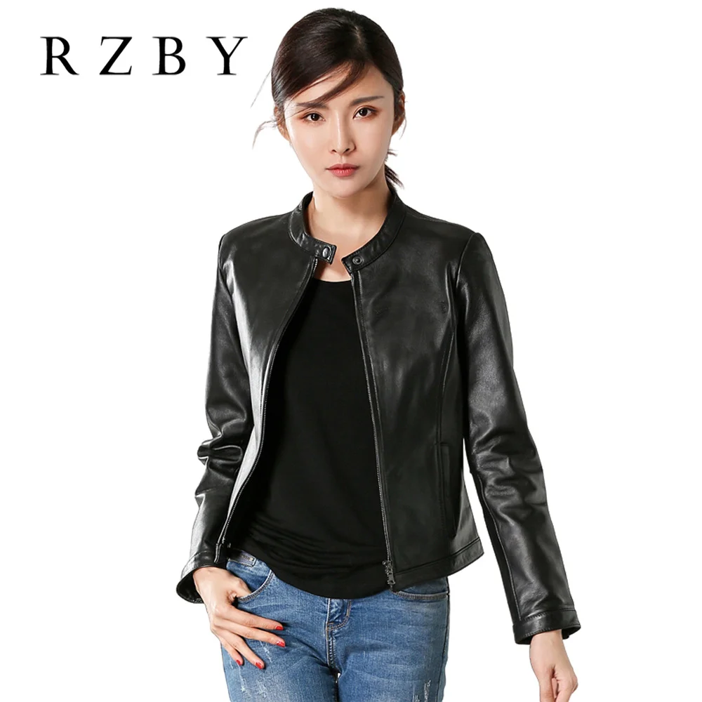 Женская куртка из 100% настоящей овечьей кожи, короткая на зиму 2021 года, базовая модель для женщин плюс размера, модель RZBY247.