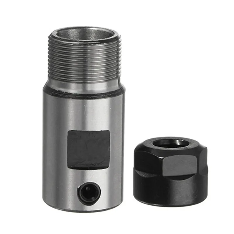 

45 Carbon Steel Tool Holder 7Pcs ER11 1-7mm Spring Collet Set With ER11A 5mm Extension Rod Motor Shaft Holder High Grade