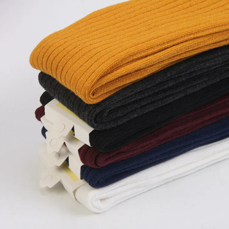 Новинка женские спортивные длинные гольфы полосатые однотонные хлопковые