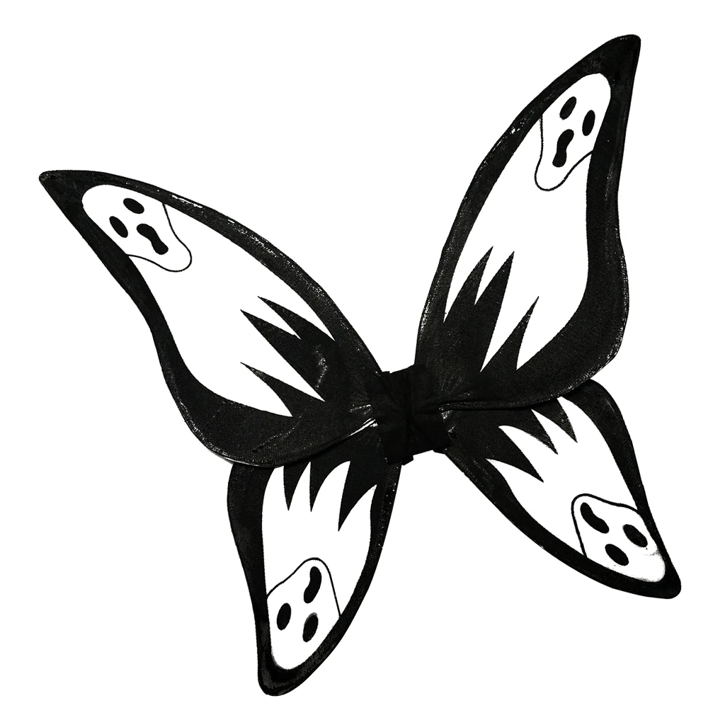 

Детское белое нарядное платье с крыльями бабочки и Ангелом на Хэллоуин 50х40 см